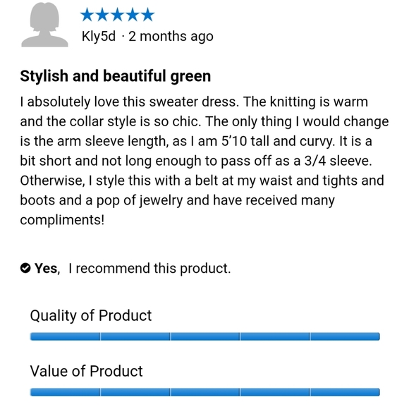 Sandra Darren Plus Size Turtleneck Sweater Dress - Picture 5 of 6